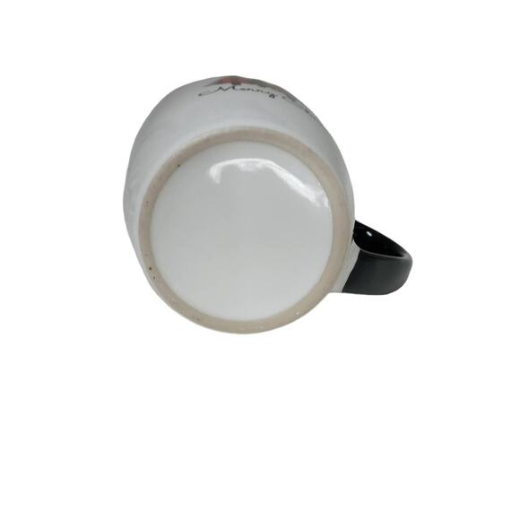 Vintage Christmas Trees Mug Merry Christmas Plaid Red Black Coffee Cup Holiday - Picture 6 of 9